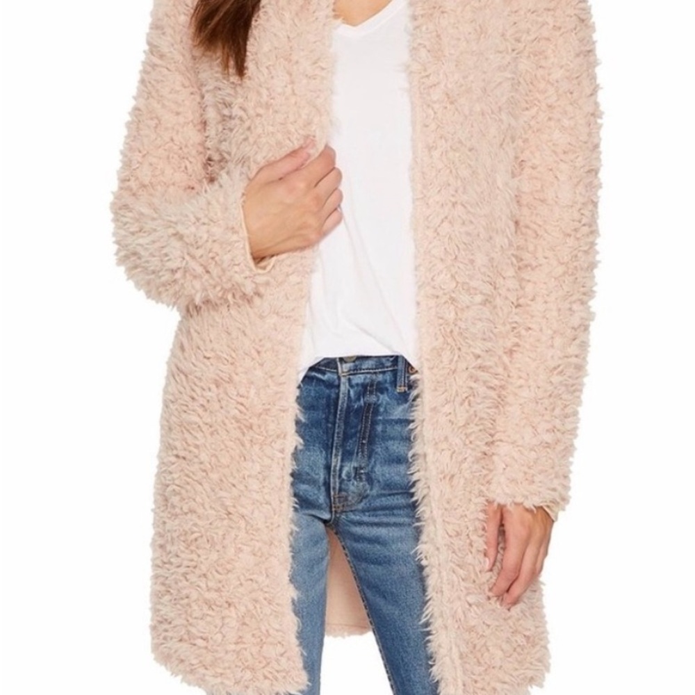 Bishop + Young Anthropologie faux fur cardigan XL. Super comfy